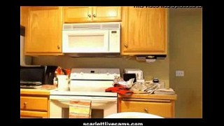 Blonde in the fucked silly kitchen Webcam   scarlettlivecams.com