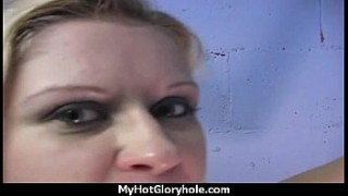 Gloryhole Blowjob Hottie makes xxx video www every dick cum 3