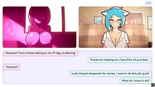 Nicole Risky video sex video Job [Hentai game PornPlay ] Ep.1 camgirl sex simulation