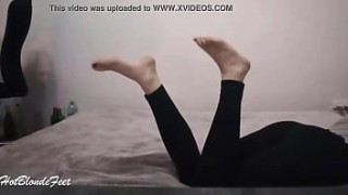 She Is edging cum Playing With Her Legs - Miley Grey