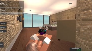Blonde roblox teen whore shameless boobs from LA makes her return and pleases her headless