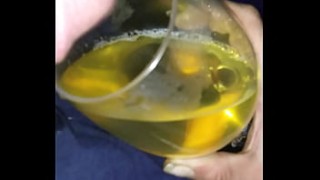 Piss and Fuck. Sexy girl gets fucked, pees, and drinks piss