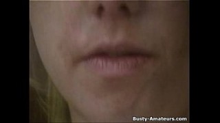Amatuer wife masturbating with big black dildo