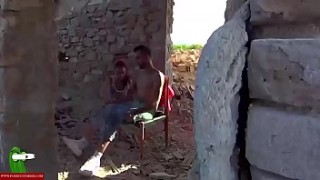 A voyeur mia khalifa sexy picture and a couple sucking in the abandoned house. SAN134