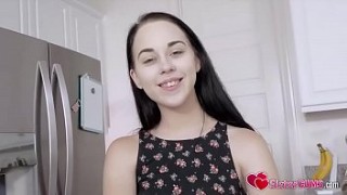 Horny white slut gets her nice tits and pussy licked by black stud