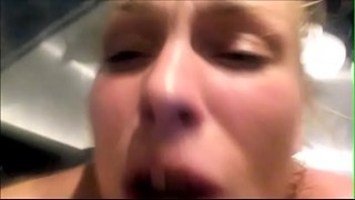 German Deepthroat Bitch Xania Wet Fuck Stranger in Kitchen