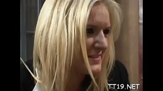 Blonde Bitch Shows Her Handjob Technique