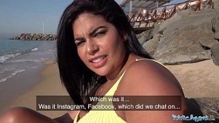 Public Agent A Blind date for Latina with matureup huge natural boobs