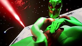 Alien slime impregnates teen girl with a big boobs! Roleplay