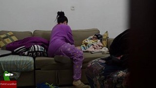 Chubby Blonde Eating A Hard Dick - POV