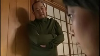 Japanese amateur milf fucks with T-back on1