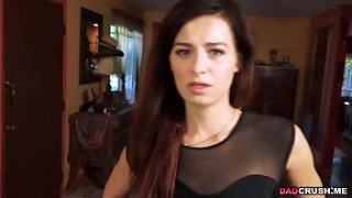 Petite step daughter fucked by her daddy while step mom not home