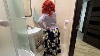 Red haired step mom agreed to anal sex dog and cat xxx with her