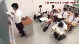 French schoolgirl hard sodomized n cum to mouth in classroom