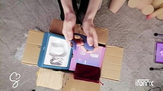 sexdeshi Sarah Sue Unboxing Big Box of Sex Toys #3 from IFONNX