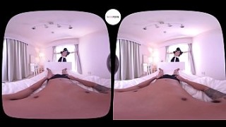 Japanese Uncensored VR Porn Japanese Maid Wakes You Up