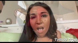 Sexy ebony Solah Laflare gets nailed
