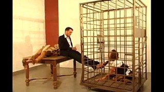 German secretary girl licks feet and sucks cock jessica bartlett hot of her boss in cage