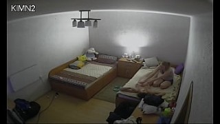 Lesbian massage/foreplay in blue film new bed captured on ipcam pt1
