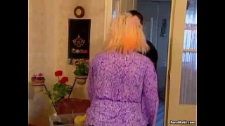 First Timer BBC Ass Fucks a Hot MILF Granny
