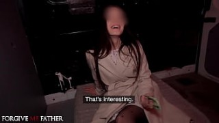 Petite sex party loving brunette stops for big dick ভাই বোনের সেক্স and hard fuck on the way