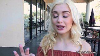 Sensual Blonde Slut Sucks Off Strangers in a Glory Hole!