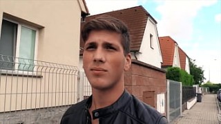 new bf full hd Sexy Twink Bends Over Moans As He Gets His Ass Rammed Hard In Public For Some Money - CZECH HUNTER 557