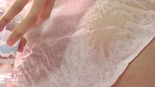 Adorable blonde gets a facial cumshot after getting her twat