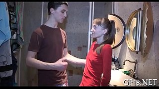 Perfect mom in mini skirt fucked by a hip young boy