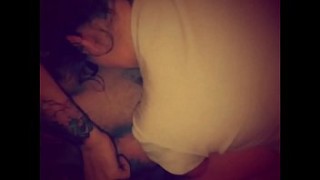 Married slut in heels cums hard and begs for the creampie