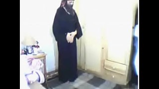Arab mistress cuckolds arab husband slave