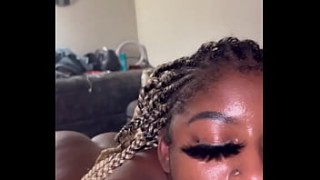 Pretty Green Eye Hoe Took On 2 Dicks At One Time