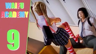 『THE TSUNDERE GIRL GIVES A FOOTJOB ava addams selfie TO THE NERD OF THE ACADEMY』WAIFU ACADEMY - EPISODE 9