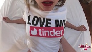 Ops!! My tinder date cums inside my dont cum in me son pussy without condom on the first date !!