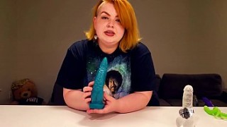 Sexy milf unboxing sex toy package from SVAKOM
