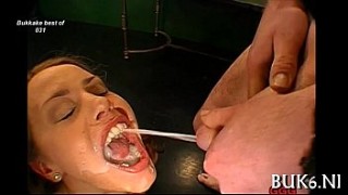 Slave licks 12 cumshots from his femdom's feet pt2 HD
