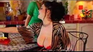 Big breasted beauty fucks and sucks huge cock by the pool