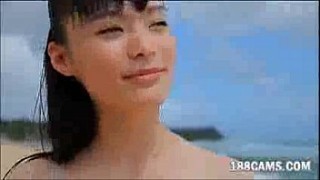 Mizuki Hoshina sixy girl and boy Bouncing Beach  non nude