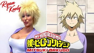 Camsoda - Sexy MILF Ryan Keely Cosplay as Mitsuki wife fucks bbc Bakugo Gets Cum On Bush