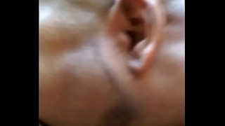 Wife pulls squeezes balls, milks & drains cock from behind