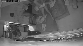 Secret Blowjob In The Toilet Caught Live On CCTV