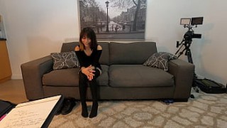 MisterFake Pert round ass spanked and fucked on casting cou