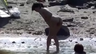 Japanese Wife fucks on the Beach