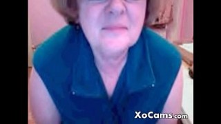 69 Year old xnxx ses granny masturbates