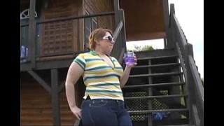 Irish Pawg M.J. Outside Showing brandi love blowjob Off Her Huge Ass