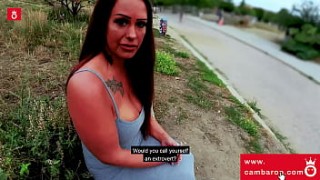 Latina gets naket picture fucked in PUBLIC in Berlin: Zara Mendez! CamBaron.com