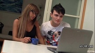 French teen slut xxx sex video com sucks and fucks