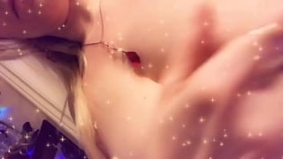 Close-up cock fucking pussy. Vibrator. Cum in teen pussy.