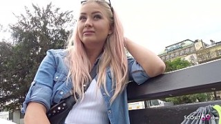 GERMAN SCOUT - CURVY COLLEGE TEEN TALK TO FUCK AT REAL STREET CASTING xxxpro FOR CASH